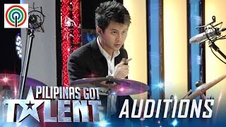 Pilipinas Got Talent Season 5 Auditions Gian Bacalso  Freestyle Drummer [upl. by Anitrebla81]