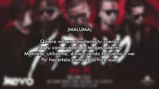 Maluma  Un Polvo Letra feat Bad Bunny Arcángel Ñengo Flow amp De La Ghetto [upl. by Ylrehs711]