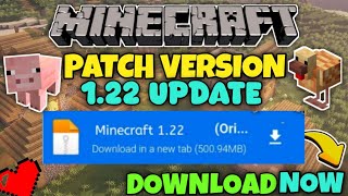 MINECRAFT MCPE LATEST VERSION 122 UPDATE RELEASED HOW TO DOWNLOAD MINECRAFT V122 DOWNLOAD LINK [upl. by Harhay27]