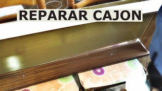 Reparar muebles de madera  cajón desfondado [upl. by Tak]