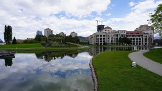 Kelowna British Columbia  Walking Tour in 4K UHD [upl. by Gradeigh]