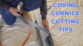 DIY Coving Cornice Cutting Tips for Beginners [upl. by Nosreffej]