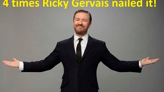 The 4 times Ricky Gervais nailed it [upl. by France937]