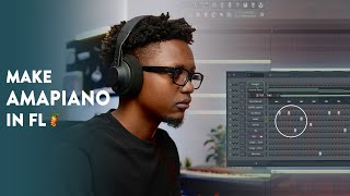 FL Studio 21 Beginner  Amapiano Tutorial [upl. by Arlyn841]