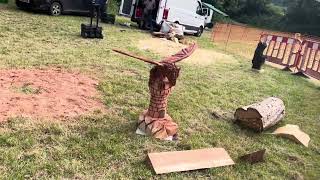 A fabulous range of wooden sculpture at Caerleon festival 2024 [upl. by Pedersen]