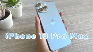 iPhone 13 Pro Max Sierra Blue Unboxing [upl. by Ime]