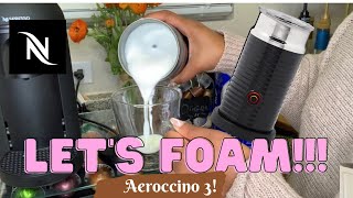 How To Foam Milk With Aeroccino 3 Make Coffee With Foam Tips amp Tricks  Easy Foamed Latte Recipe [upl. by Ttennaej992]