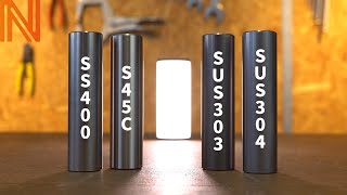 SS400 vs S45C、SUS303 vs SUS304 加工性の違いを徹底比較！ [upl. by Cad386]