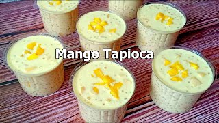 Mango Tapioca I Mango Sago Dessert Recipe l How to make Mango tapioca [upl. by Xer]