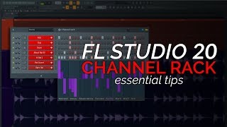 FL Studio 20 Basics  The Channel Rack Step Sequencer [upl. by Maximilien371]