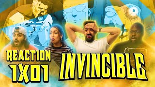 Invincible  1x1 Its About Time  Group Reaction [upl. by Oinotnaocram848]