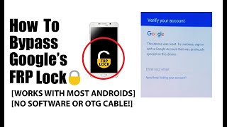 How to Bypass the Google FRP lock WITHOUT SOFTWARE OR OTG CABLE [upl. by Corotto]