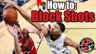 How to Block Shots  Become a Better Defender  Pro Training Basketball [upl. by Llenrrad550]