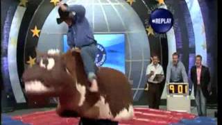 Mechanical Bull Mad Cow World Record [upl. by Fauver625]