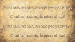 Vanessa Paradis  La Seine Lyrics [upl. by Eednac]