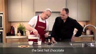 How to make a hot chocolate using an aerolatte milk frother [upl. by Yddur]