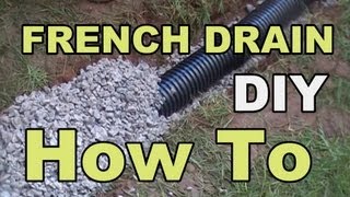 DIY FRENCH DRAIN PROJECT [upl. by Bevin]