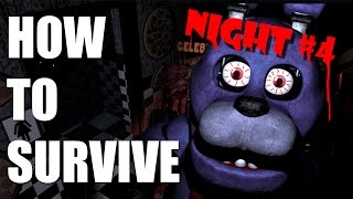 How To Survive And Beat Five Nights At Freddys Night Four  PC GUIDE [upl. by Brosy212]