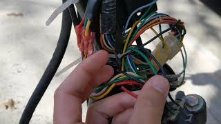 50cc Scooter Ignition Switch Wiring How To Lost Key [upl. by Cyb]