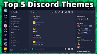 Top 5 BetterDiscord Themes 2021 [upl. by Husein]